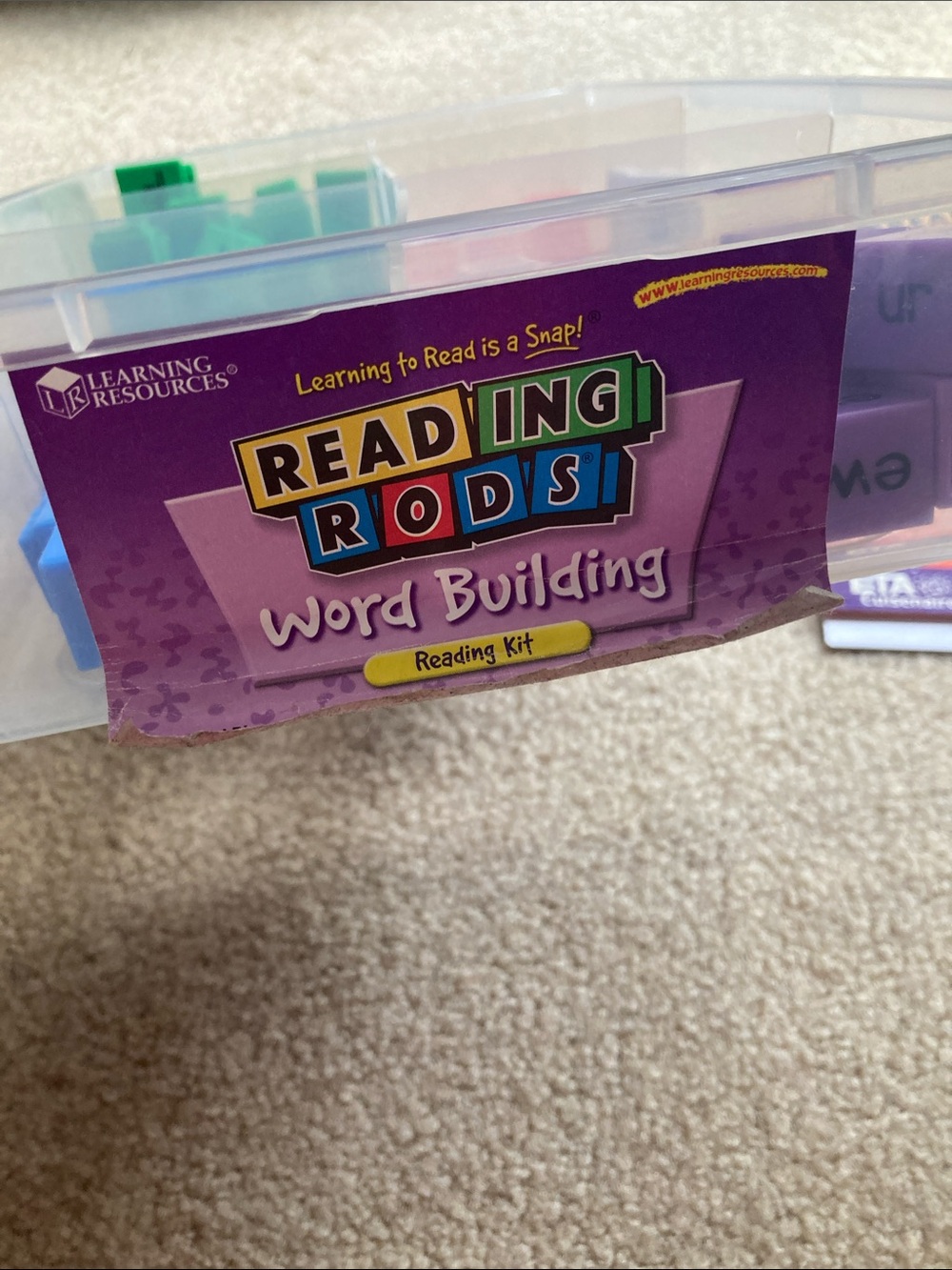 Reading Rods Phonics Word-Building Set with Colorful Letter Blocks - Picture 5 of 6